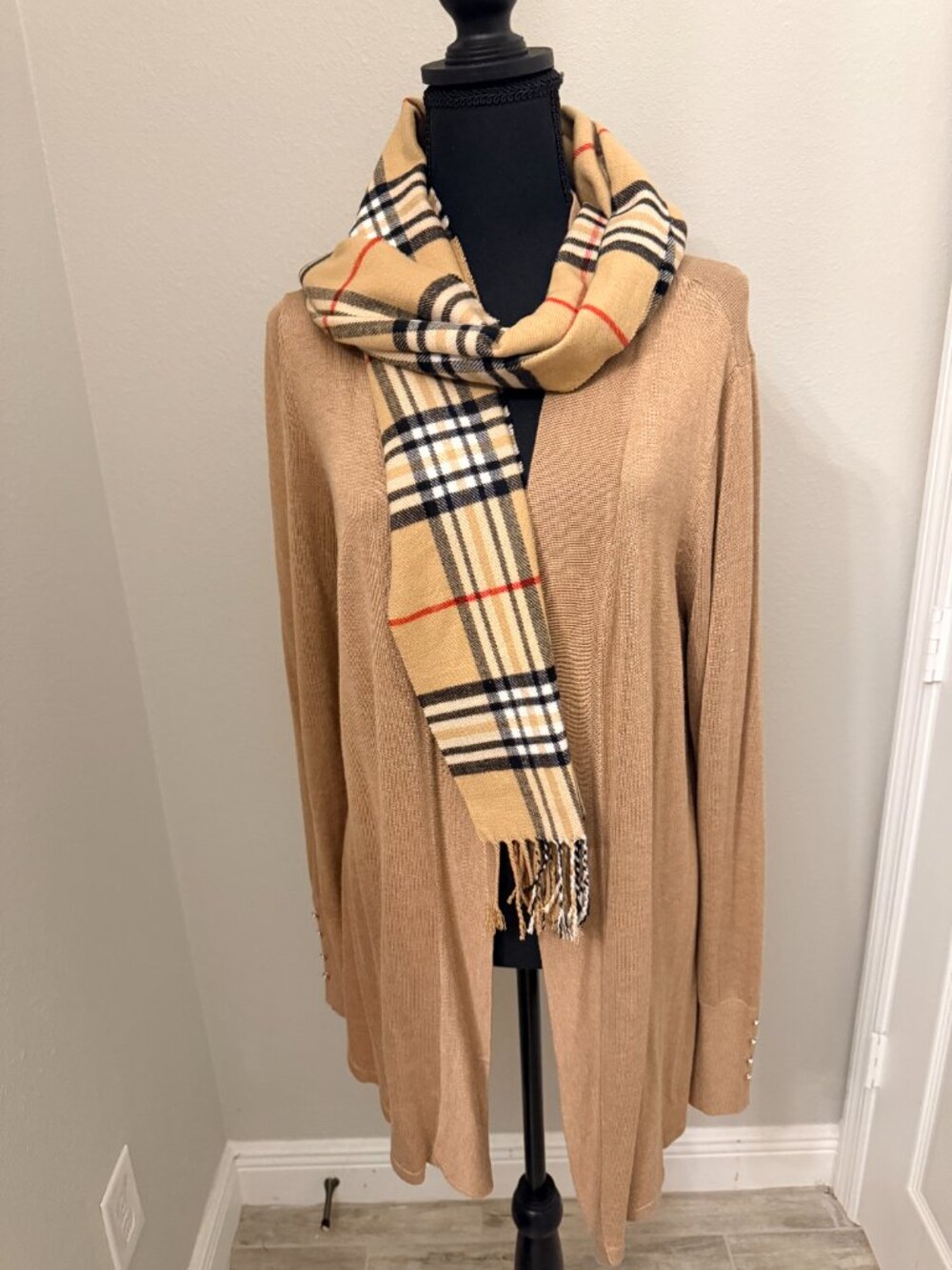 Spicy Sandia Midi Sweater-XL w scarf